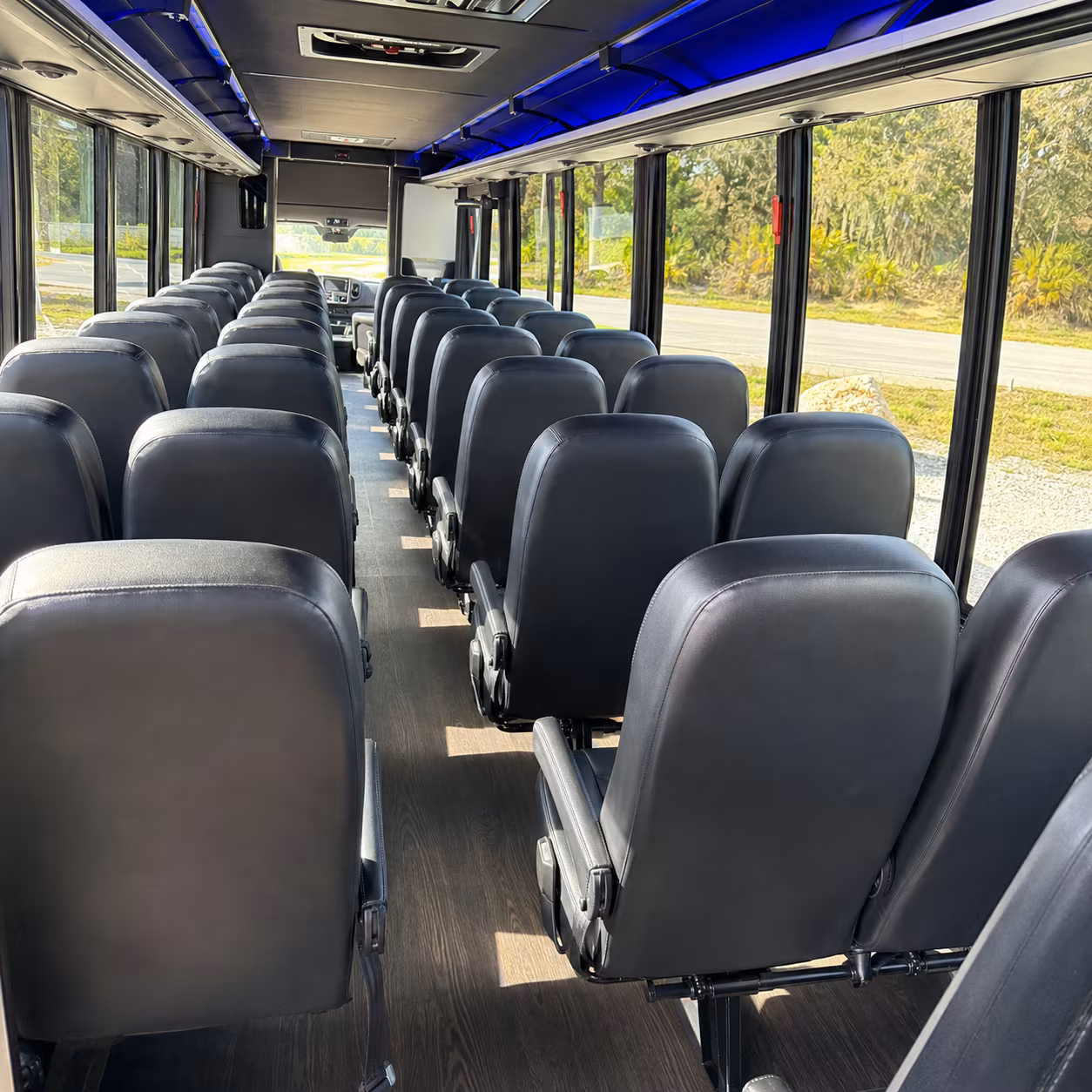 Downey Airport Shuttle & Transportation party bus exterior