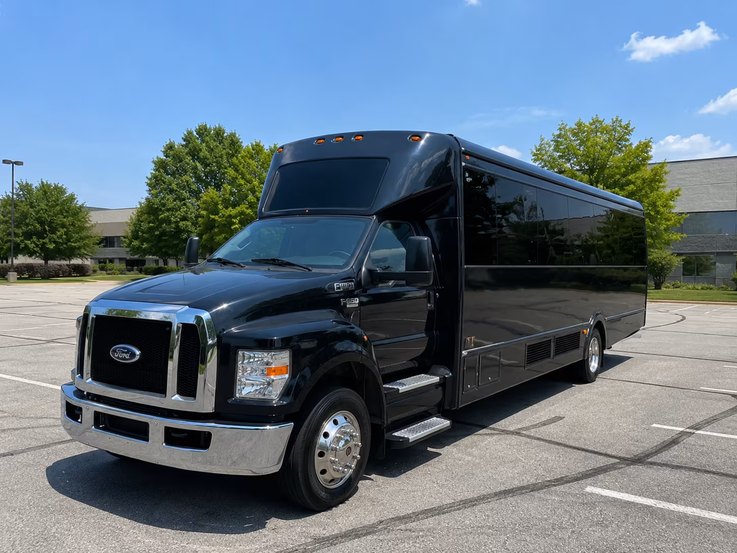 Downey Bachelor & Bachelorette Transportation party bus exterior