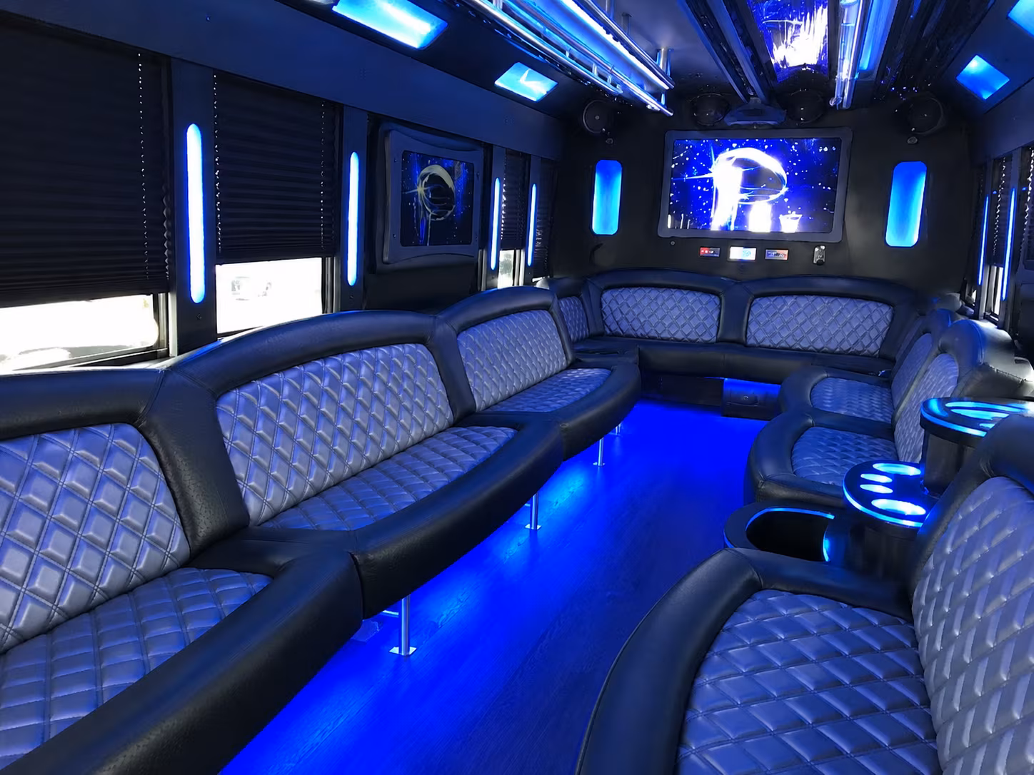 Downey Birthday, Sweet 16, & Quinceañera Transportation party bus exterior