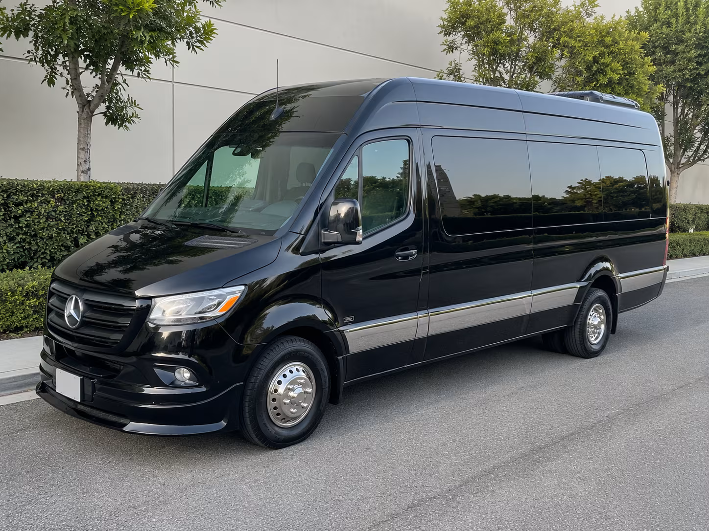 Downey Corporate Transportation party bus exterior