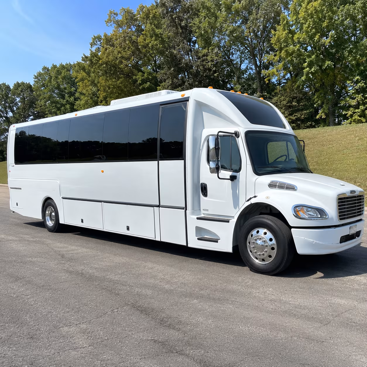 Downey Private Event Transportation party bus interior