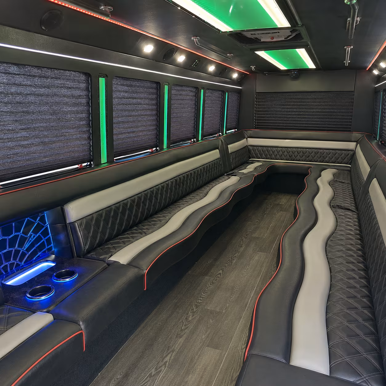 Downey Prom & Homecoming Transportation party bus exterior