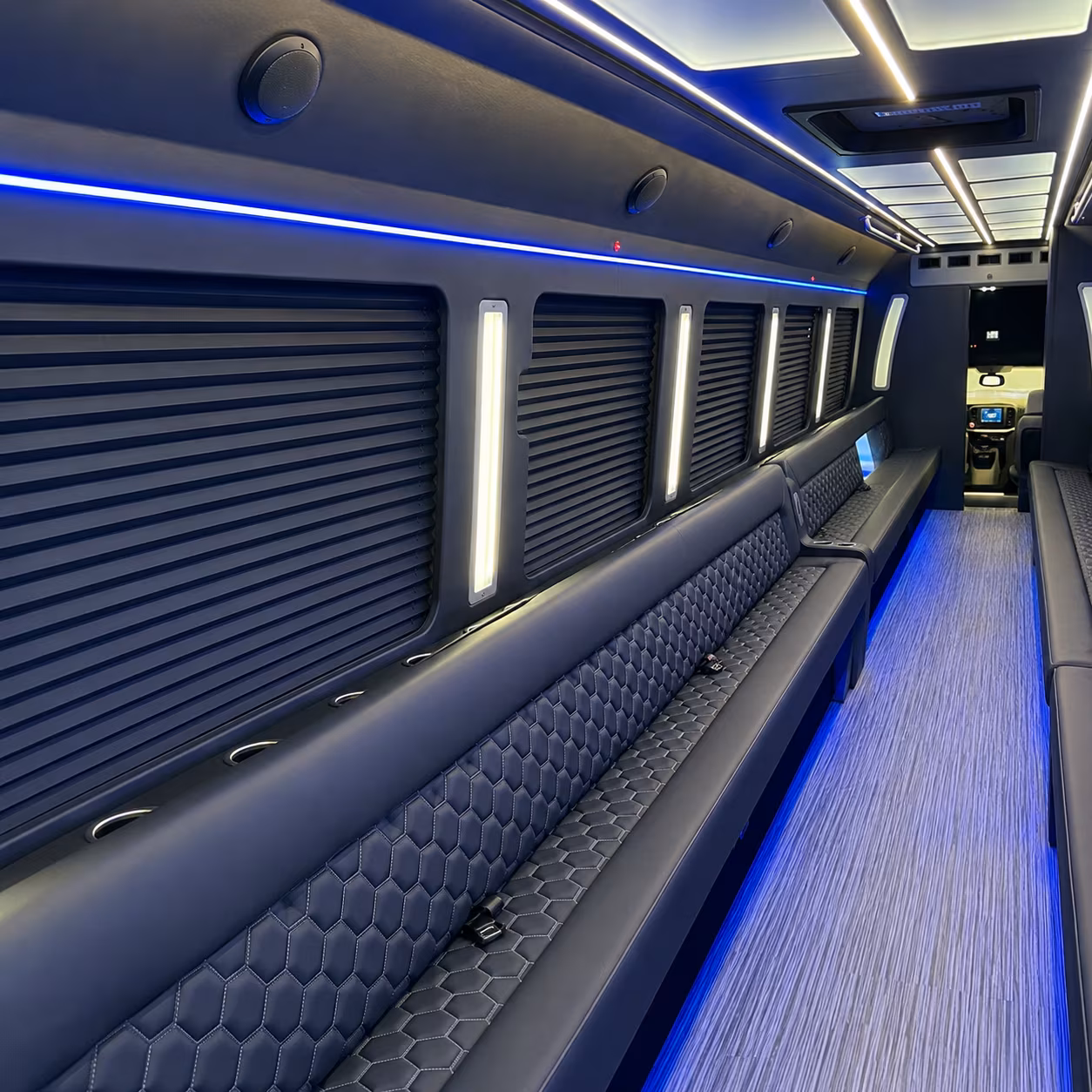 Downey Prom & Homecoming Transportation party bus exterior