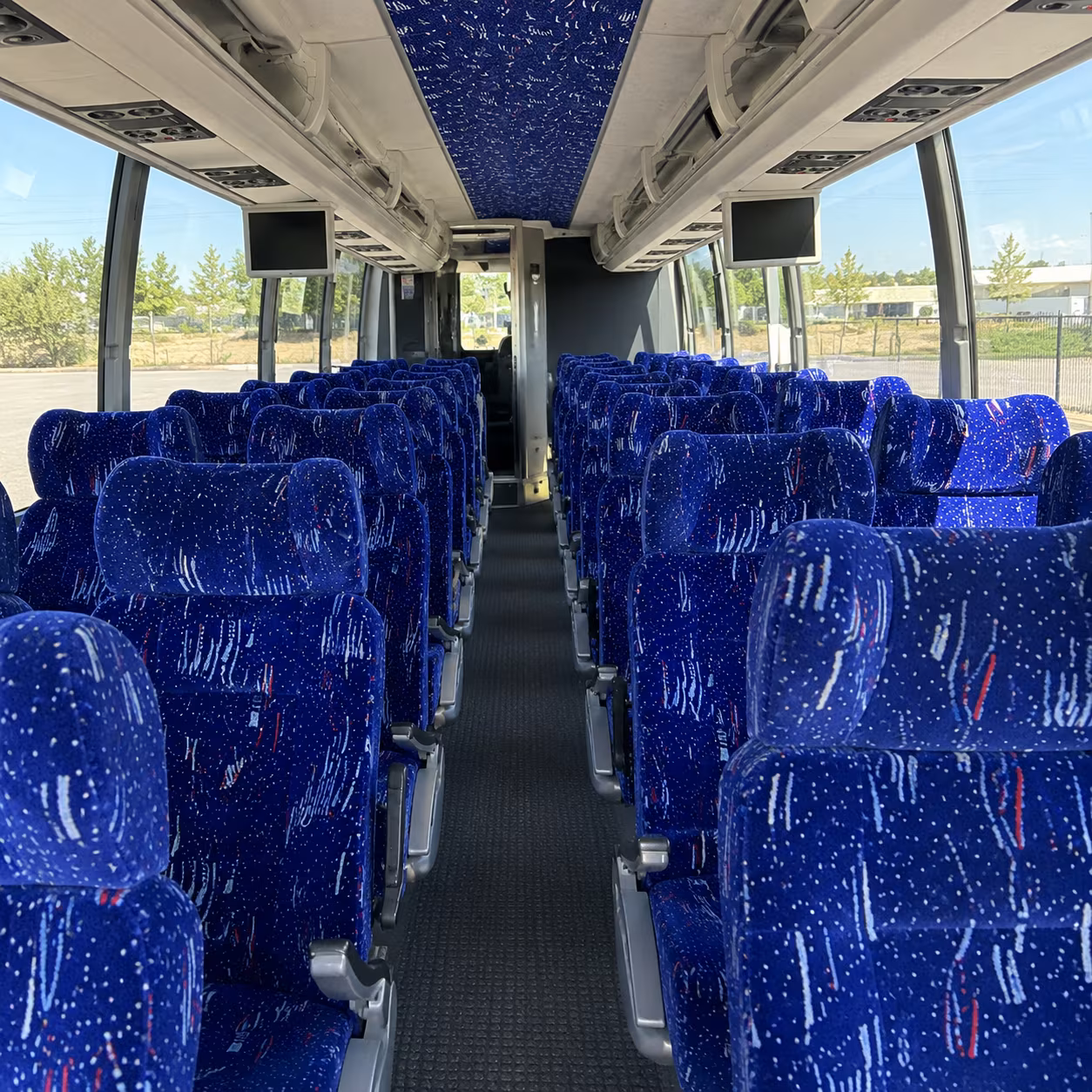 Downey School Event Transportation party bus exterior