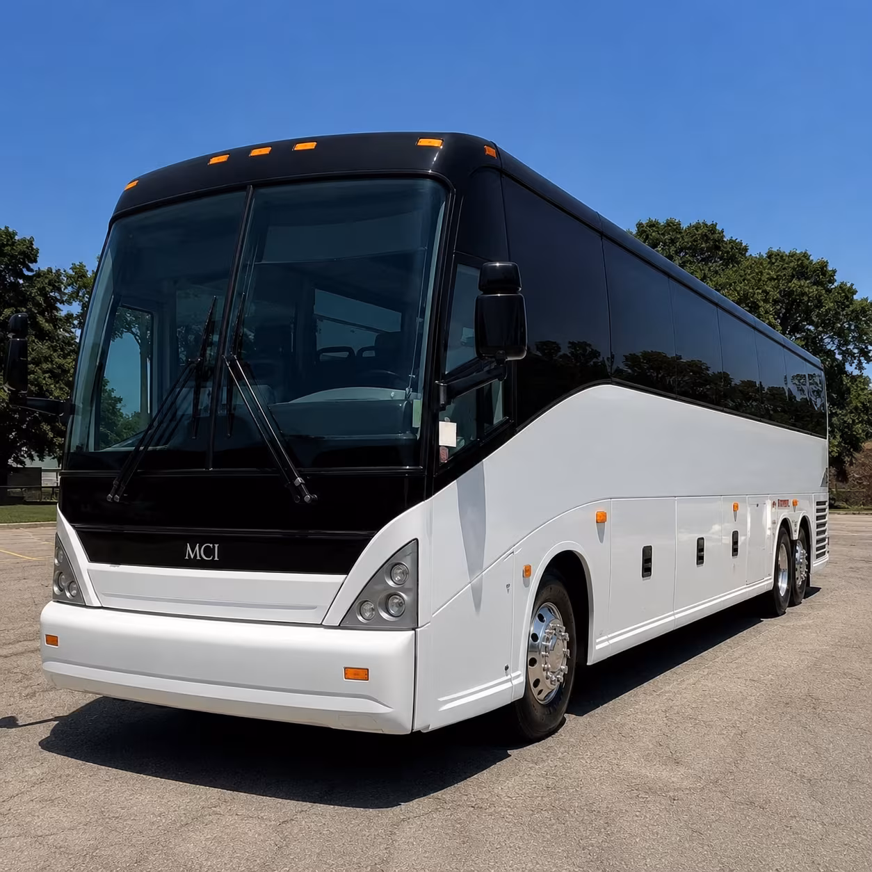 Downey School Event Transportation party bus exterior