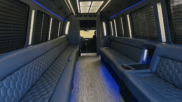 Interior of Downey Party Bus Company's 20 Passenger Party Bus in Downey