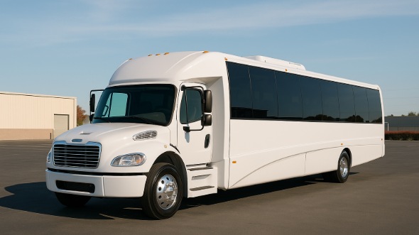 Exterior of Charter Bus Company Montebello's 20 Passenger Party Bus in Montebello