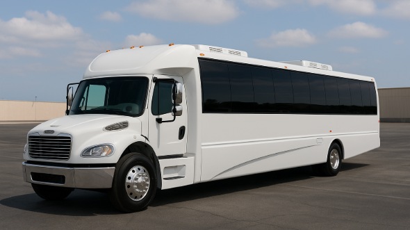 Exterior of Charter Bus Company Inglewood's 25 Passenger Party Bus in Inglewood