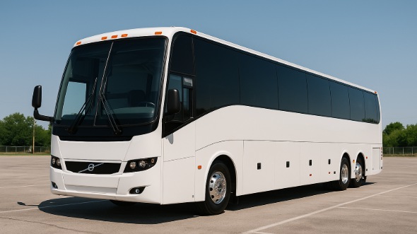 Exterior of Charter Bus Company Bellflower's 40 Passenger Party Bus in Bellflower
